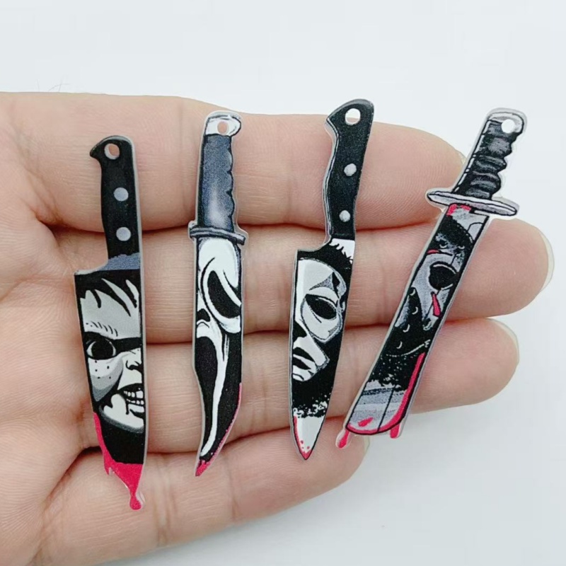 Jewelry Making Pendants - アクリル製ジュエリー10個 ハロウィンペンダント DIYイヤリング ネックレス ジュエリー製作材料