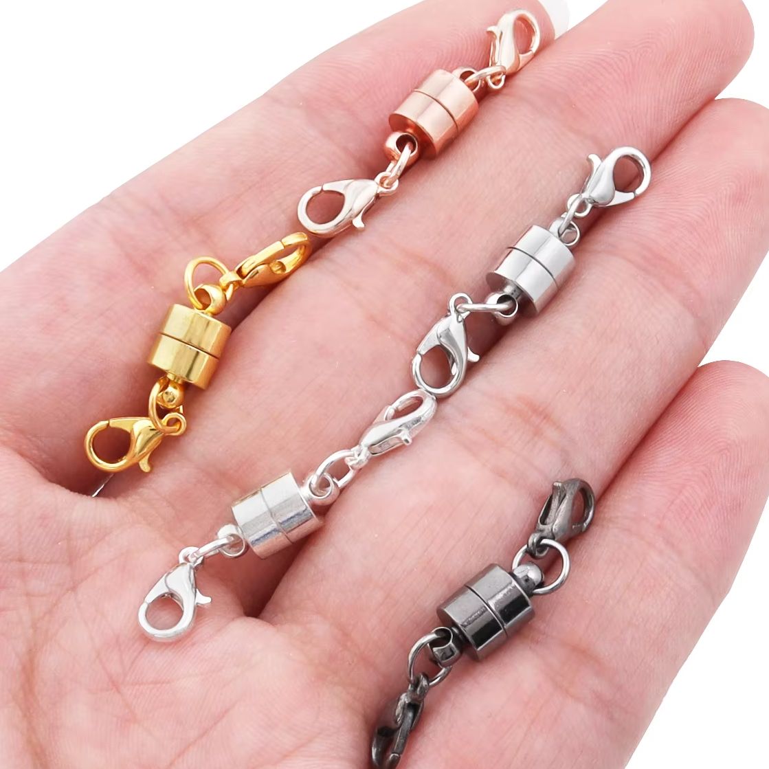 Jewelry Making Parts - 5 セット/ロット磁気クラスプロブスタークラスプジュエリー作成 DIY ブレスレットネックレスマグネットクラスプコネクタバックルファスナー