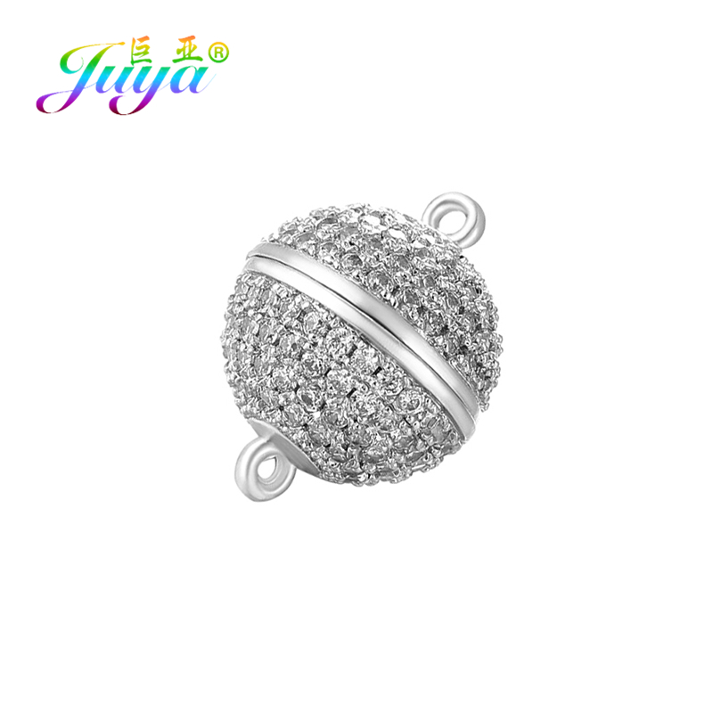 Jewelry Making Hobby - Juya-女性のための手作りのビーズジュエリーの発見、磁気クラスプとフック、クリスタルパール、ブレスレットとネックレス作り、強力、4サイズ