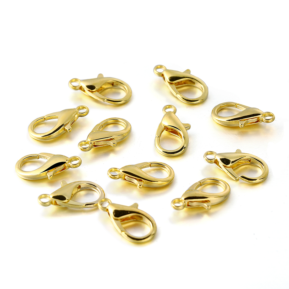 Jewelry Making Articles - 10 個複数サイズのロブスタークラスプブレスレットコネクタネックレスフック DIY チェーンジュエリー作成用品卸売用