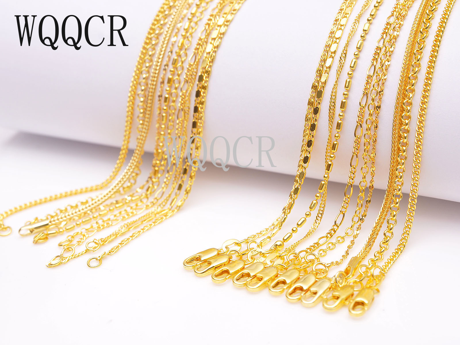 Jewelry Making Singapore - 卸売10個の混合ジュエリーメイキング18 18kゴールド充填ネックレスチェーンペンダント16-30インチ