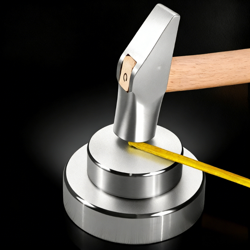 Jewelry Making Hammer - ジュエリー製作用ヘビーデューティースチールベンチブロック加重アンビル - 工業用熱処理済みソリッドメタル成形プラットフォームツール