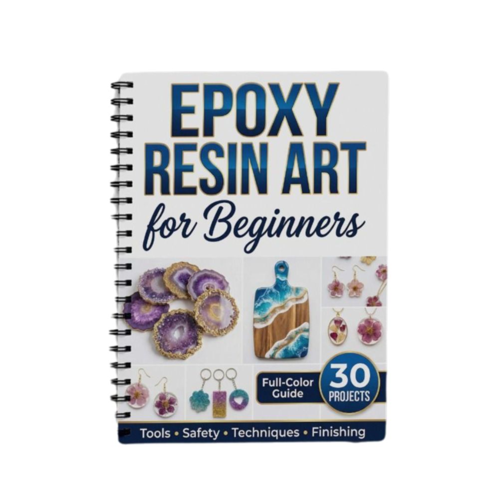 Jewelry Making For Beginners Book - ステップバイステップ エポキシ樹脂アートハンドブック イラスト付き 30 プロジェクト 初心者向け