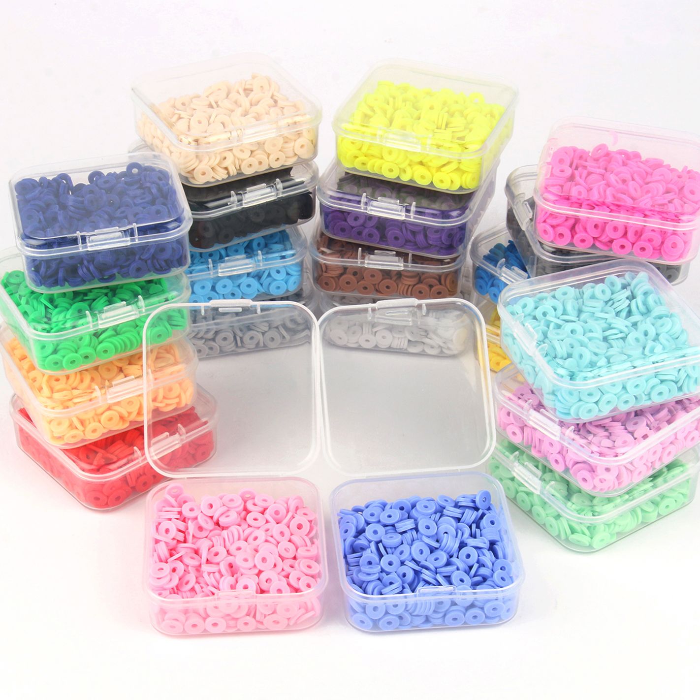 500ピース/箱6ミリメートルフラットラウンド粘土チップディ - Seed Bead Tube のレビューと価格