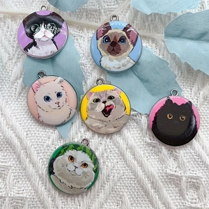10 個漫画動物猫エナメルジュエリー作りかわいいぶら下げイヤ - Jewelry Making Pendants のレビューと価格
