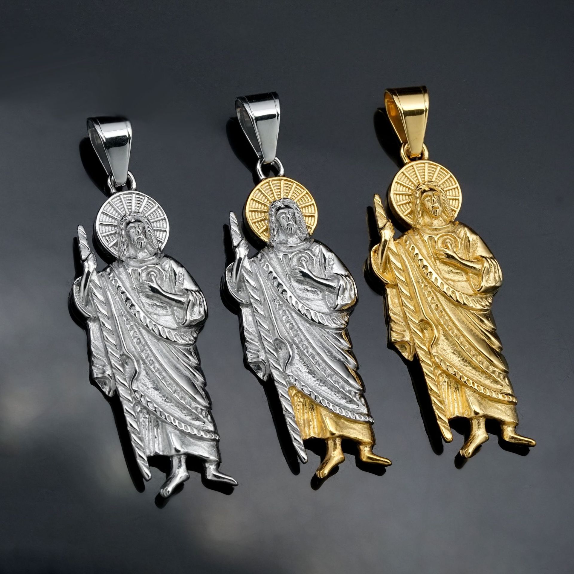 San judas tdeo-ステンレス鋼のネックレスのペン - Jewelry Making Singapore のレビューと価格