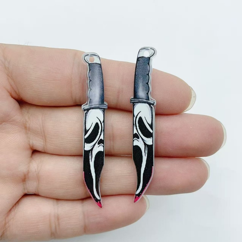 アクリル製ジュエリー10個 ハロウィンペンダント DIYイヤ - Jewelry Making Pendants のレビューと価格