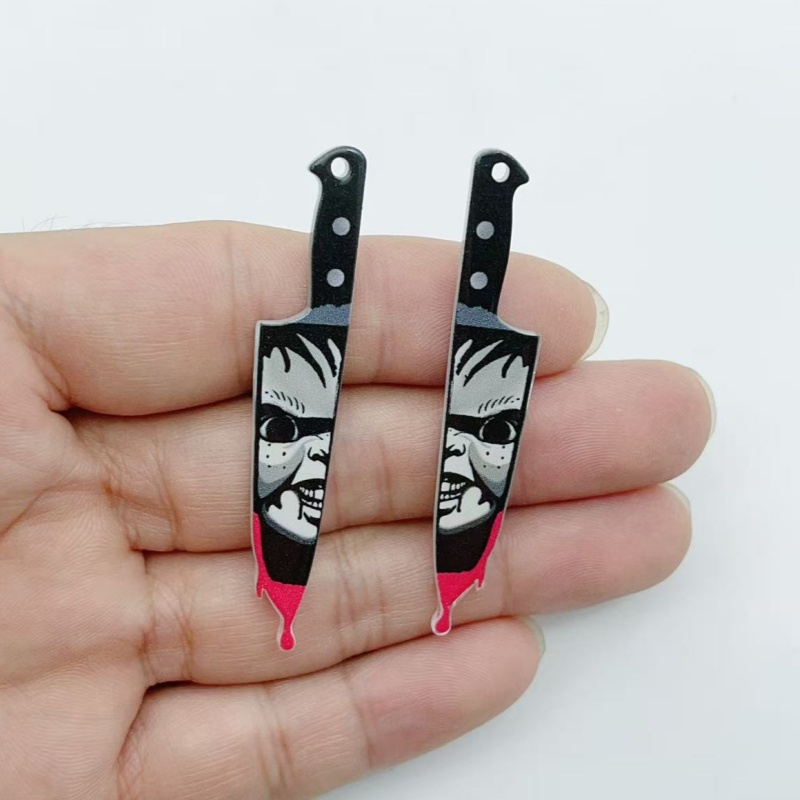 アクリル製ジュエリー10個 ハロウィンペンダント DIYイヤ - Jewelry Making Pendants のレビューと価格