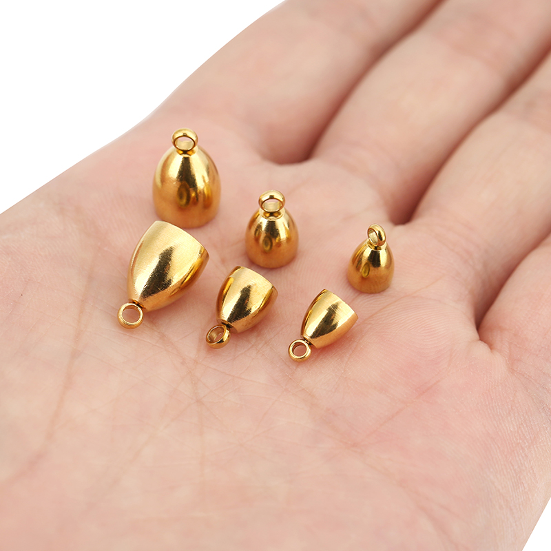 10個入りPVD加工ステンレス製留め金具、革紐用フック（5、 - Jewelry Making Parts のレビューと価格
