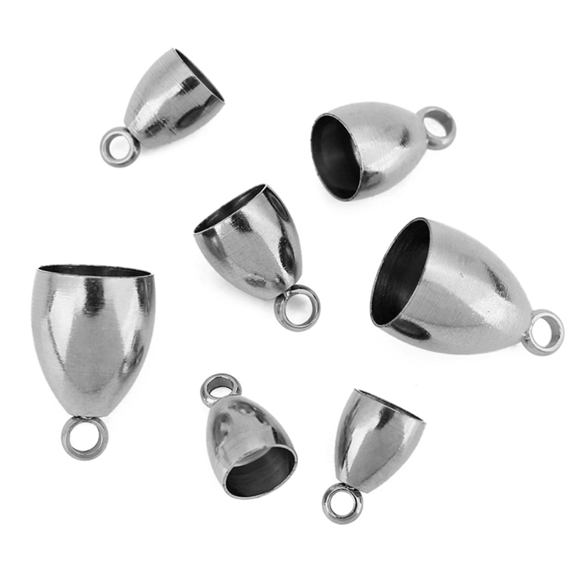 10個入りPVD加工ステンレス製留め金具、革紐用フック（5、 - Jewelry Making Parts のレビューと価格