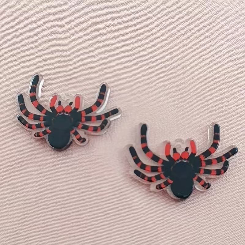 10個のアクリルハロウィンスパイダーペンダント、DIYジュエ - Jewelry Making Pendants のレビューと価格
