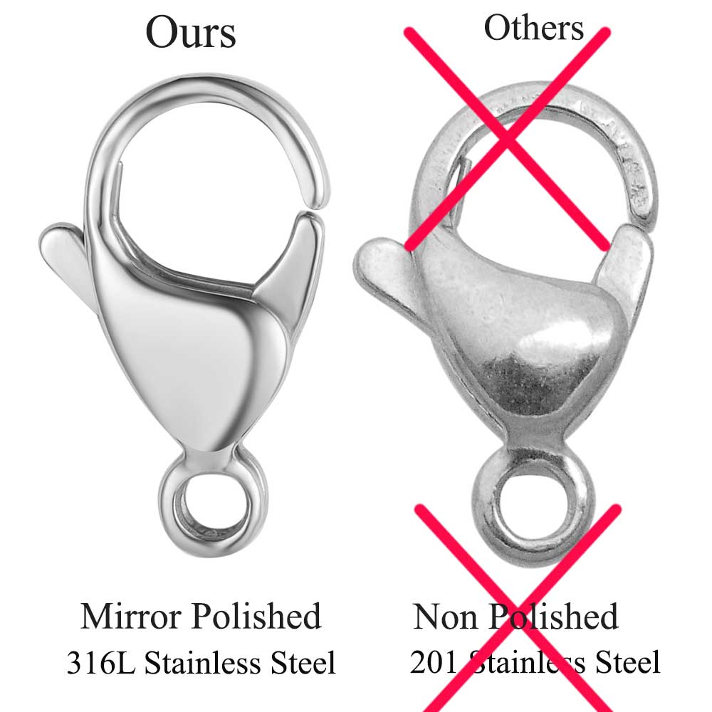 20/30/40 316Lステンレス鋼ロブスタークラスプ卸売 - Jewelry Making Parts のレビューと価格