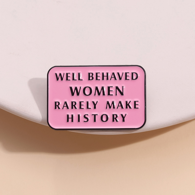 女性ガールパワーエナメルピンフェミニスト ‌ 行儀の良い女性 - Jewelry Making History のレビューと価格