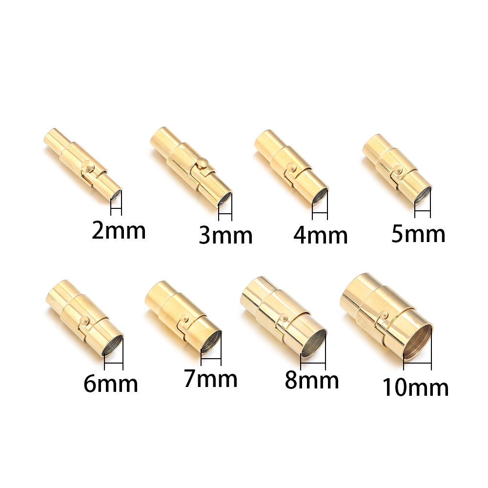 1 個の強力な磁気クラスプとロック機構付きレザーコードエンド - Jewelry Making Parts のレビューと価格