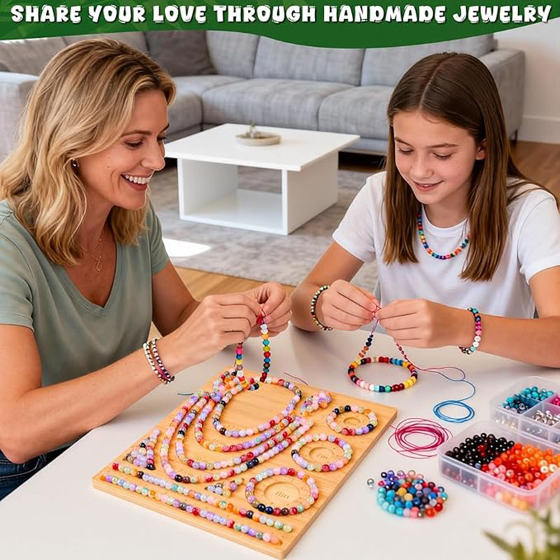竹ビーズボード ブレスレット ネックレス ビーズアクセサリー - Jewelry Making Table のレビューと価格