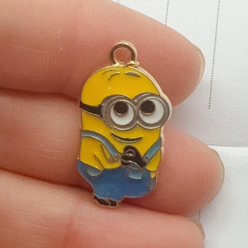 10個入り合金製ドリップオイル漫画ペンダント、DIYジュエリ - Jewelry Making Pendants のレビューと価格
