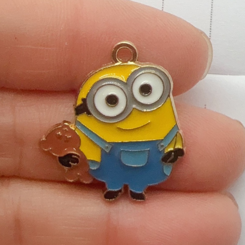 10個入り合金製ドリップオイル漫画ペンダント、DIYジュエリ - Jewelry Making Pendants のレビューと価格