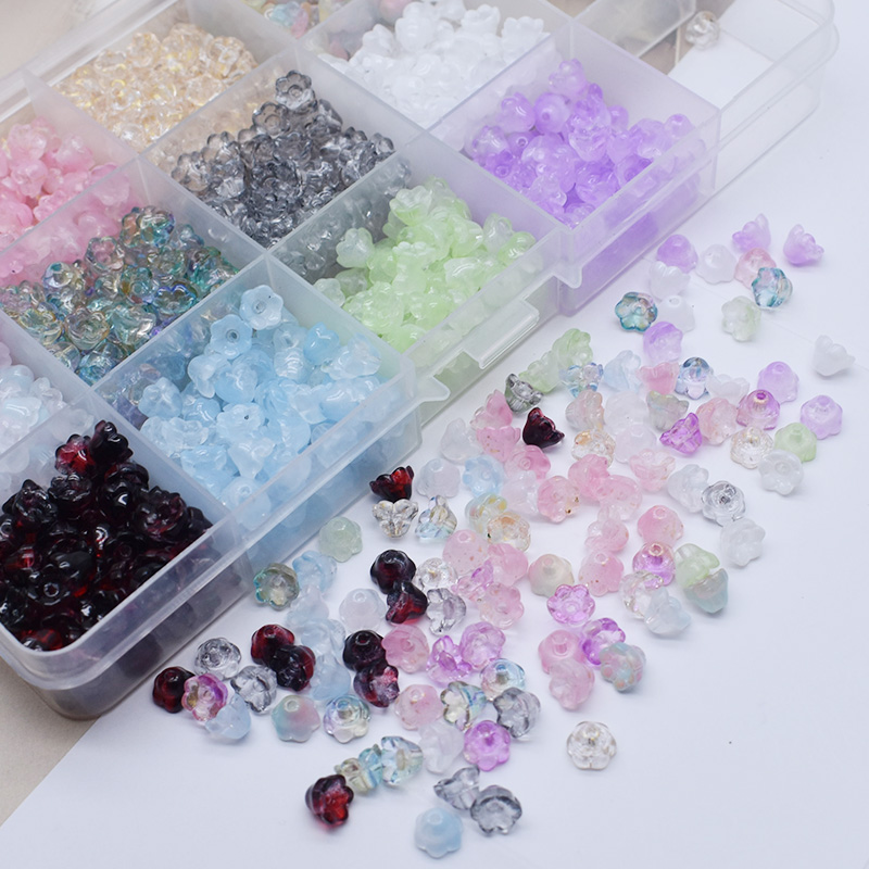 6 ミリメートル 50 ピース/バッグ小さなスズランの花の形 - Seed Bead Tube のレビューと価格