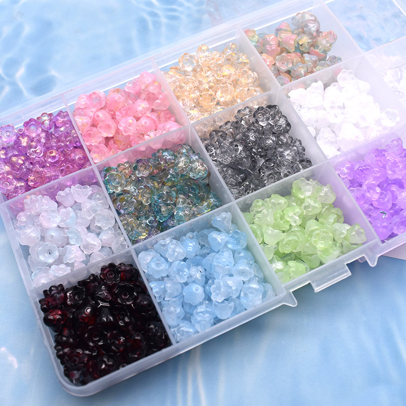 6 ミリメートル 50 ピース/バッグ小さなスズランの花の形 - Seed Bead Tube のレビューと価格