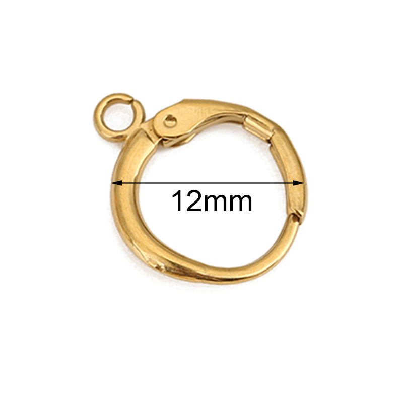 10 個 PVD ​​色褪せないステンレス鋼のイヤリングフッ - Jewelry Making Parts のレビューと価格