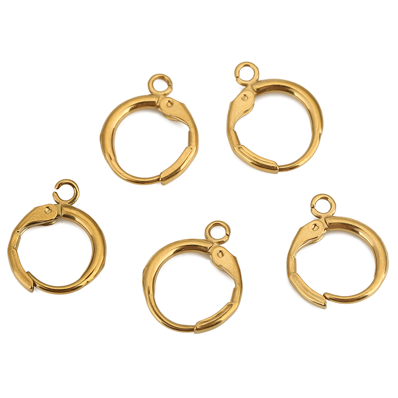 10 個 PVD ​​色褪せないステンレス鋼のイヤリングフッ - Jewelry Making Parts のレビューと価格