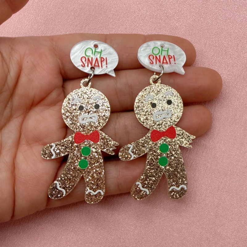 10個のかわいいクリスマスジンジャーブレッドマンペンダント、 - Jewelry Making Pendants のレビューと価格