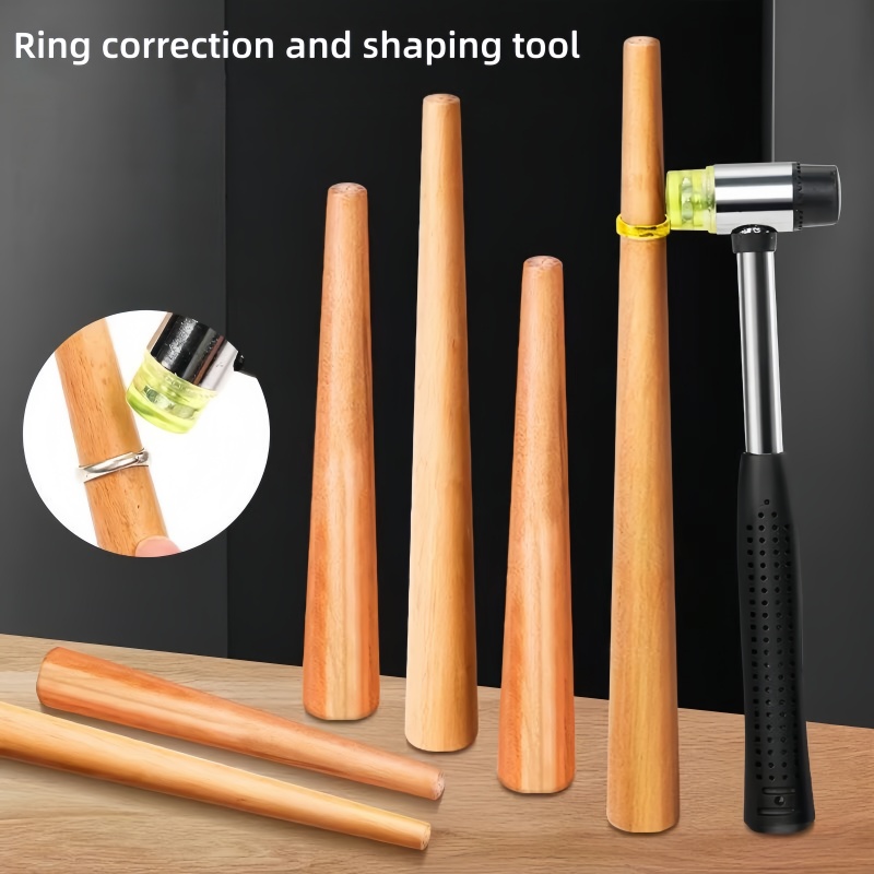 木製リングサイズ調整マンドレル - ジュエリーの成形と修正ツ - Jewelry Making Hammer のレビューと価格