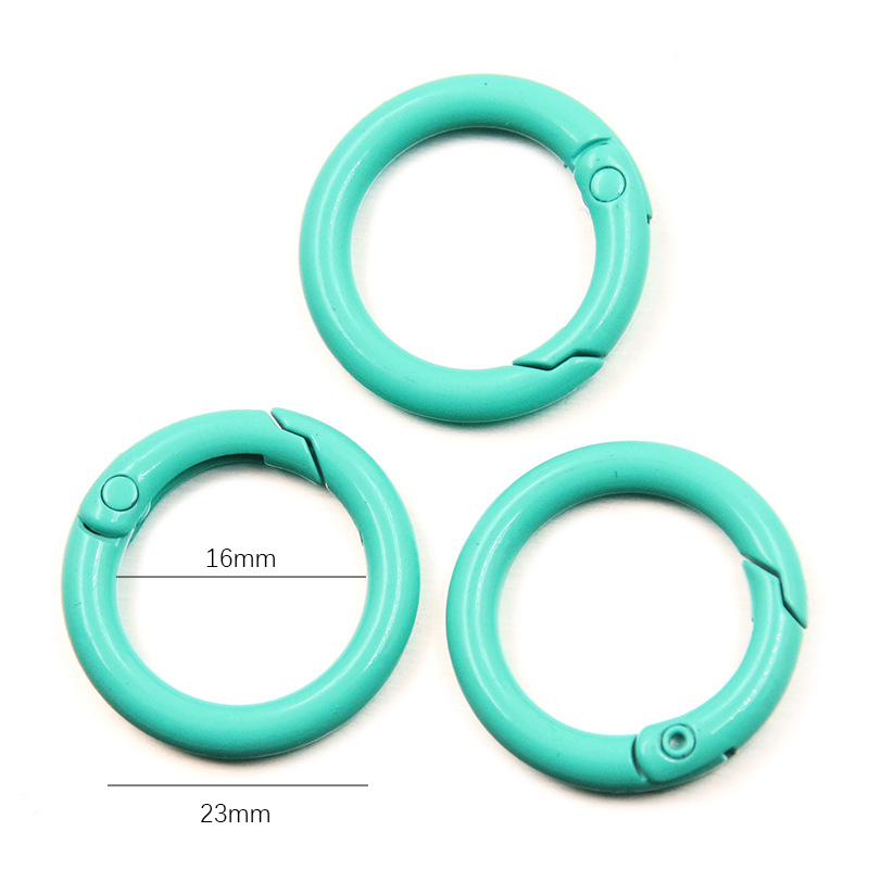 5-20 個カラフルな春 O リングラウンドカラビナキーリン - Jewelry Making Parts のレビューと価格