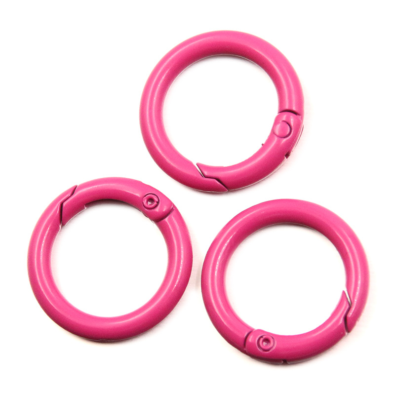 5-20 個カラフルな春 O リングラウンドカラビナキーリン - Jewelry Making Parts のレビューと価格