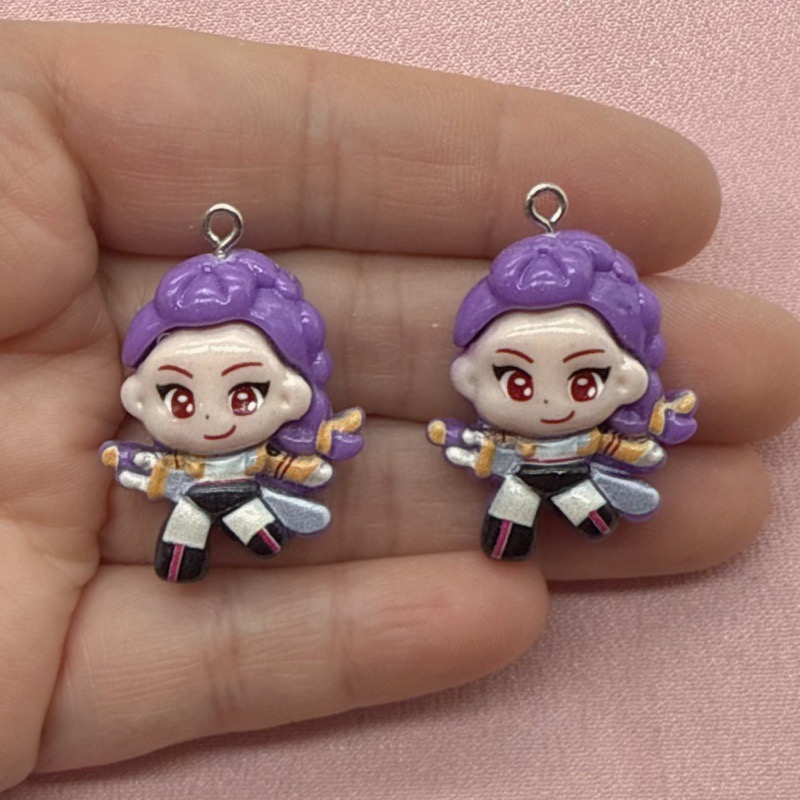 10個入り樹脂製漫画ペンダント、DIYジュエリー製作イヤリン - Jewelry Making Pendants のレビューと価格