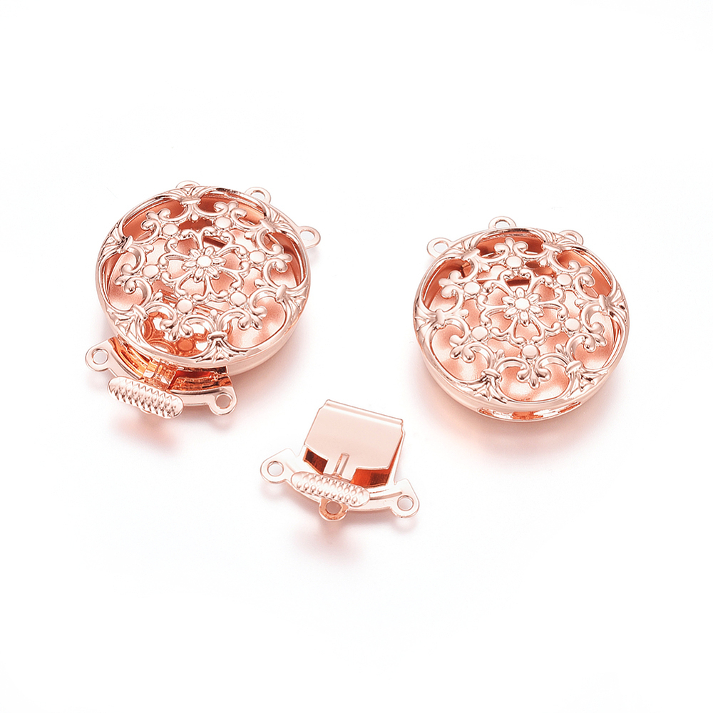 10セット真鍮フラワーマルチストランドボックスクラスプ、3ス - Jewelry Making Kit のレビューと価格