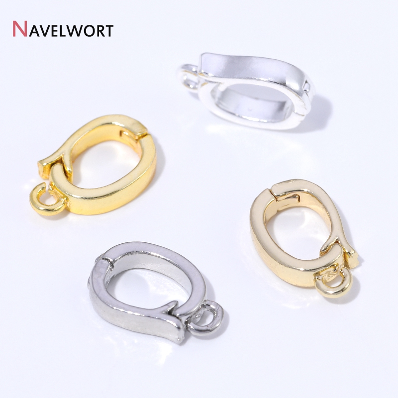 14K/18K金メッキ真鍮製ヒンジ付きネックレスエンハンサー - Jewelry Making Parts のレビューと価格