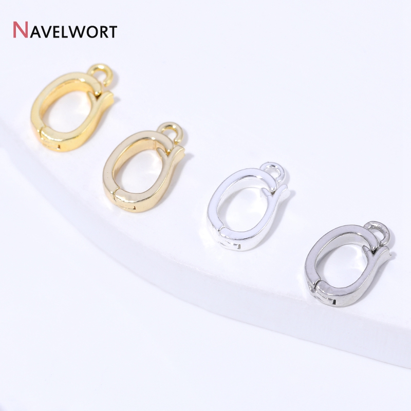 14K/18K金メッキ真鍮製ヒンジ付きネックレスエンハンサー - Jewelry Making Parts のレビューと価格