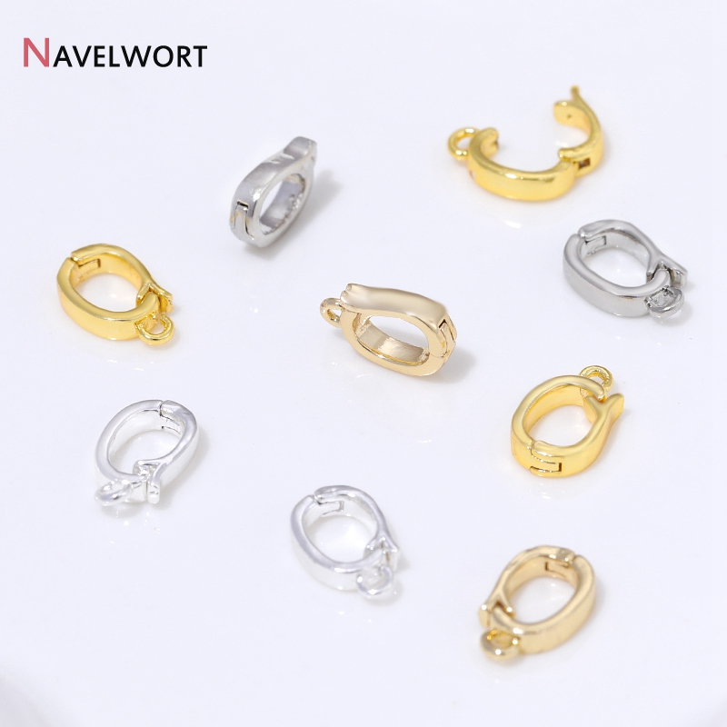 14K/18K金メッキ真鍮製ヒンジ付きネックレスエンハンサー - Jewelry Making Parts のレビューと価格