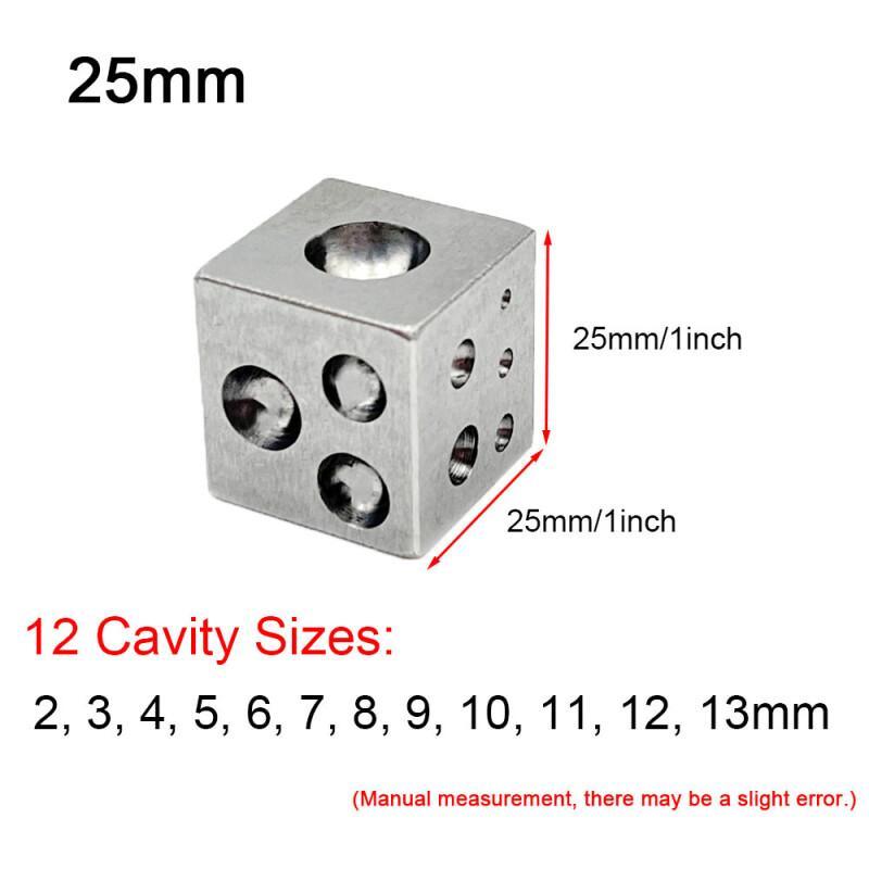 研磨された高炭素鋼の空洞を備えたダッピングブロックスクエア  - Jewelry Making Hammer のレビューと価格