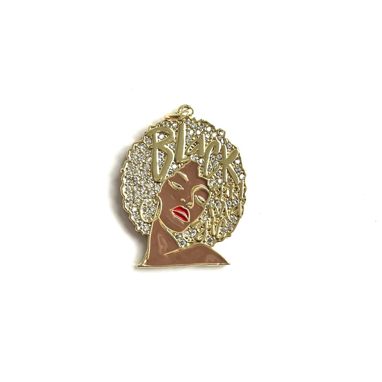 5個のジルコニアがちりばめられたブラックガールマジック銅チャ - Jewelry Making History のレビューと価格