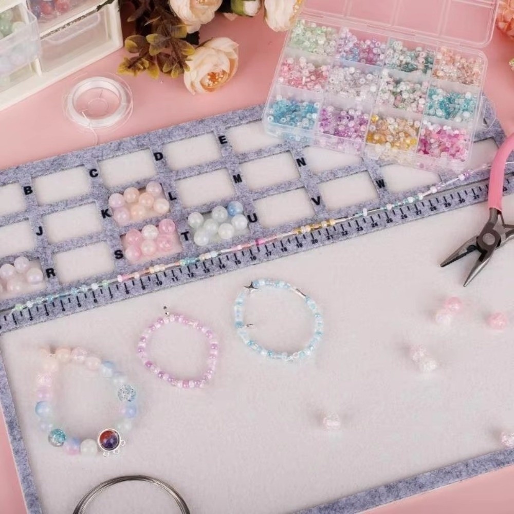 フェルト フェルトビーズトレイ アルファベットスケール フェ - Jewelry Making Table のレビューと価格