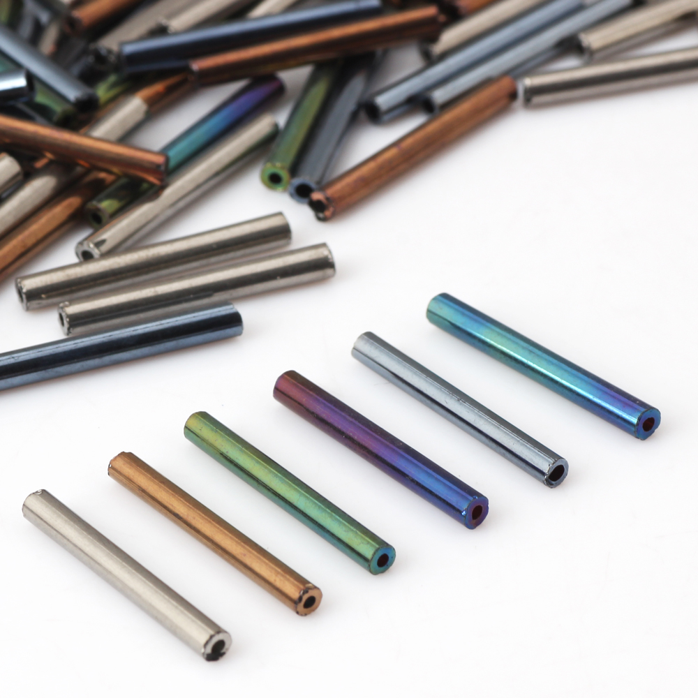 Olingart-ジュエリー作りのための色とりどりの金属管, - Seed Bead Tube のレビューと価格
