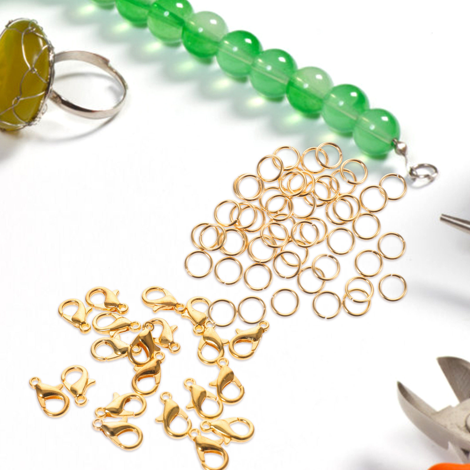 1箱ジュエリー製作キット、ジュエリー材料セット、ネックレス・ - Jewelry Making Diy Kit のレビューと価格