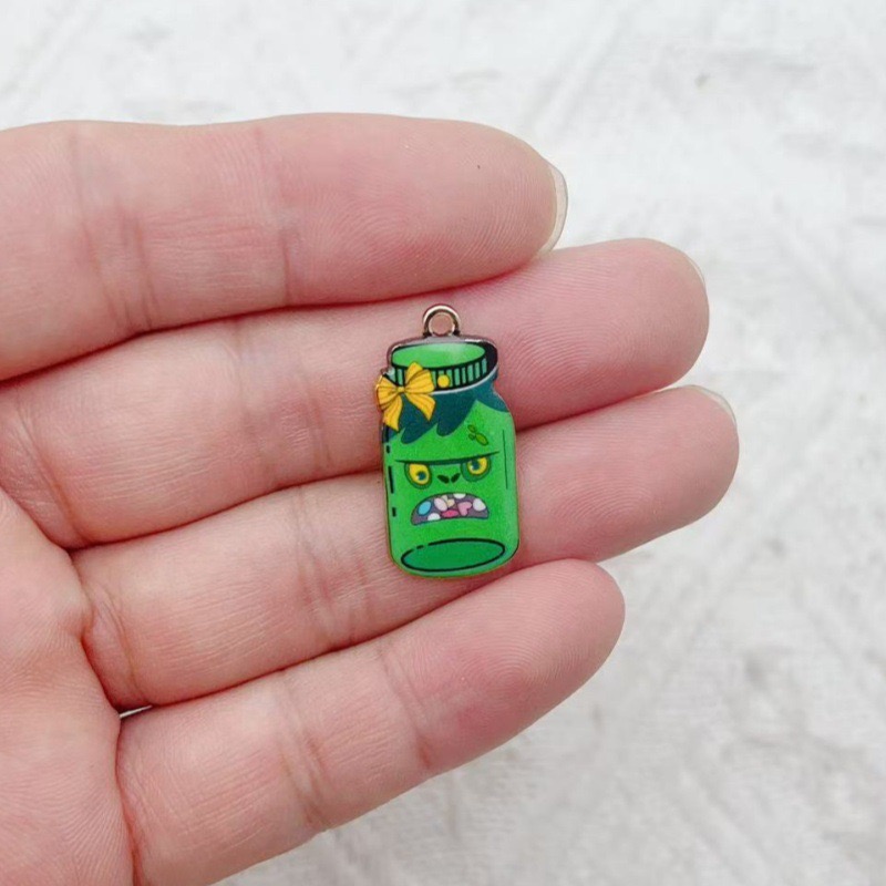 12個の合金プリントボトルペンダント、DIYジュエリー作り用 - Jewelry Making Pendants のレビューと価格