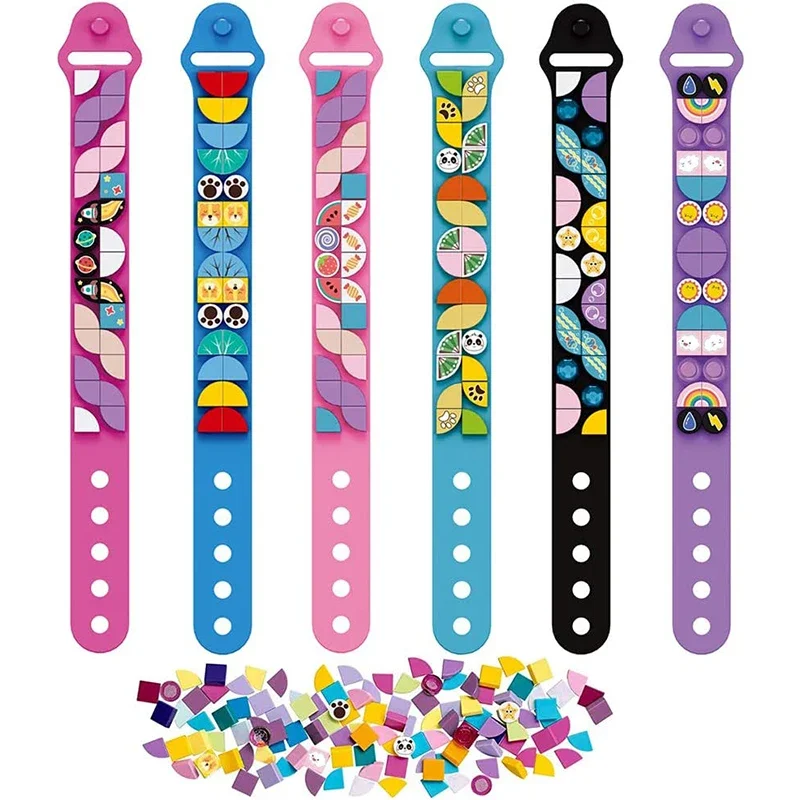 6 ピース/セット子供ビルディングブロックドットブレスレット - Jewelry Making Diy Kit のレビューと価格