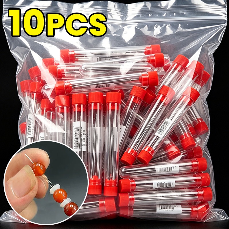1/10個入り オープンビーズニードル DIYビーズ針 ジュ - Jewelry Making Diy Kit のレビューと価格