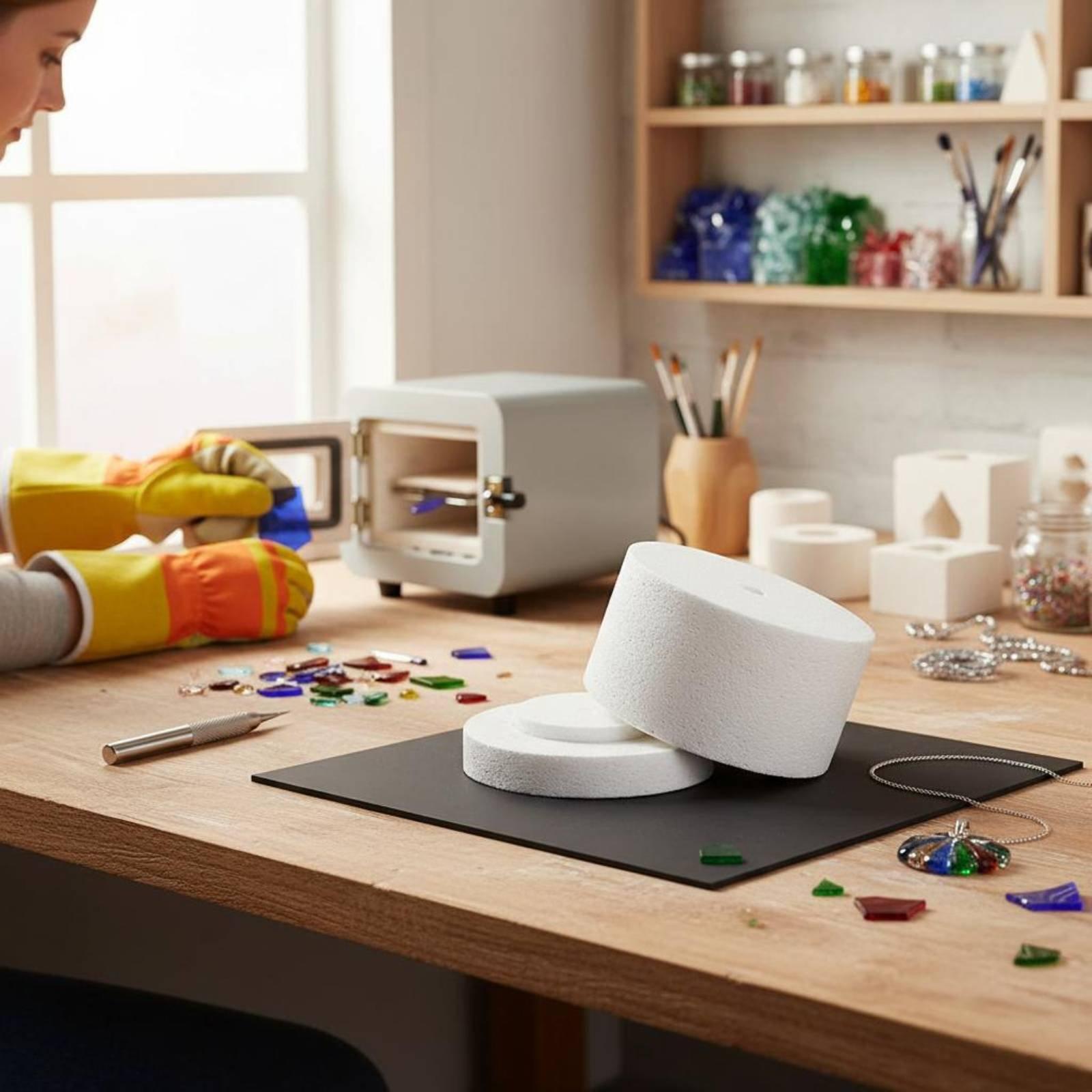 DIYアートキルン コンパクトセラミックファイバーグラス融着 - Jewelry Making At Home のレビューと価格