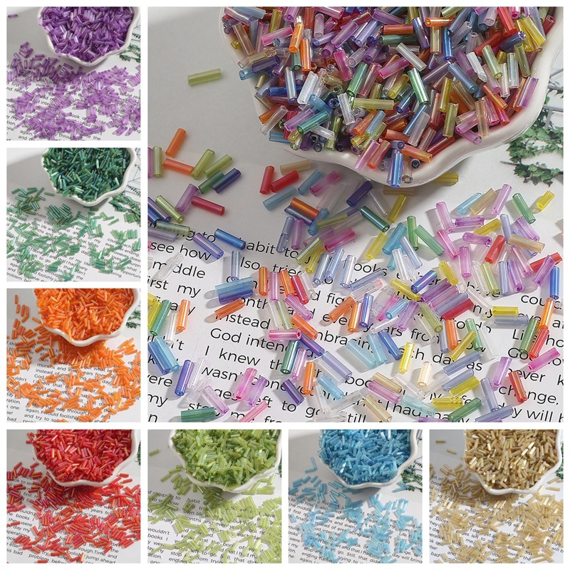 2x7mm 600個/ロット 米粒型クリスタルビーズ チュー - Seed Bead Tube のレビューと価格