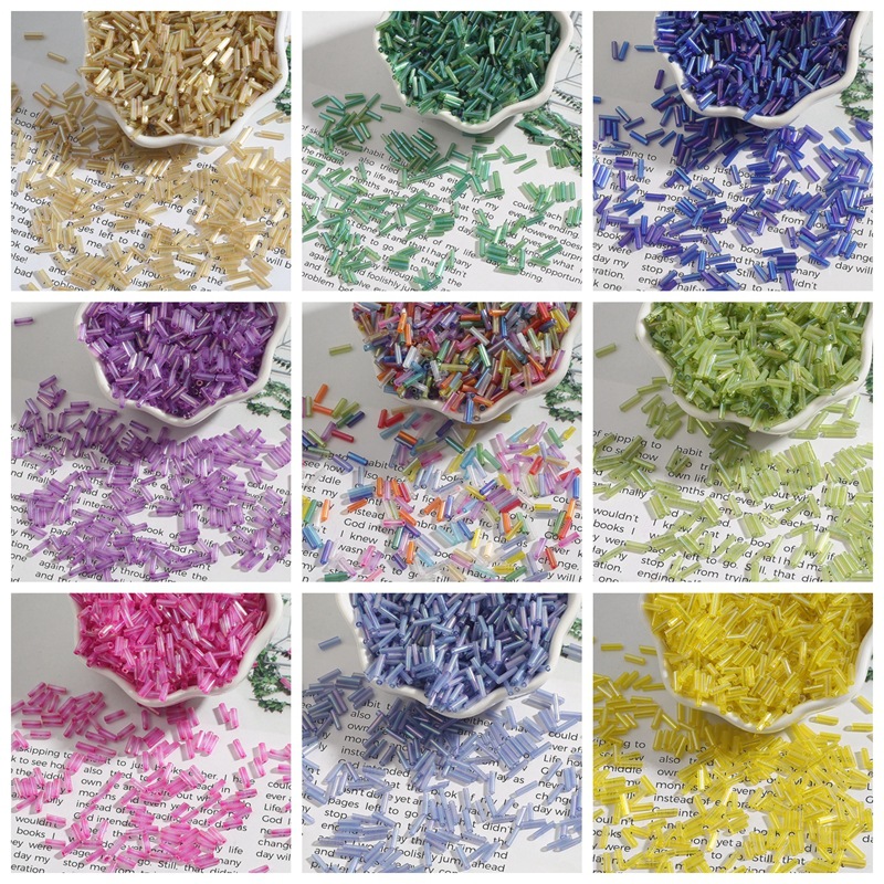 2x7mm 600個/ロット 米粒型クリスタルビーズ チュー - Seed Bead Tube のレビューと価格