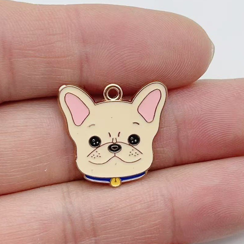 12個入り漫画ペット斑点犬合金オイルドロップペンダント、DI - Jewelry Making Pendants のレビューと価格