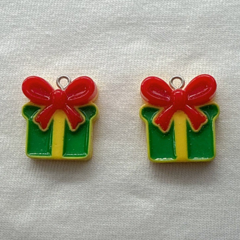 10 個クリスマス漫画シリーズ樹脂ペンダント DIY ジュエ - Jewelry Making Pendants のレビューと価格