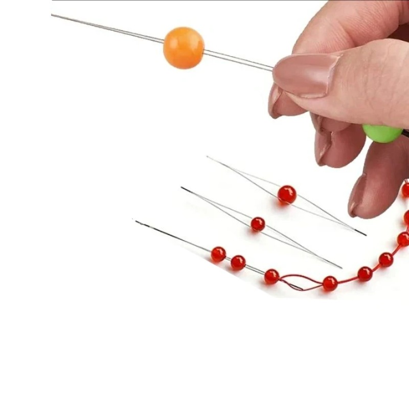 1-10個入りビーズニードル、シードビーズニードル、大きな目 - Jewelry Making Drill のレビューと価格