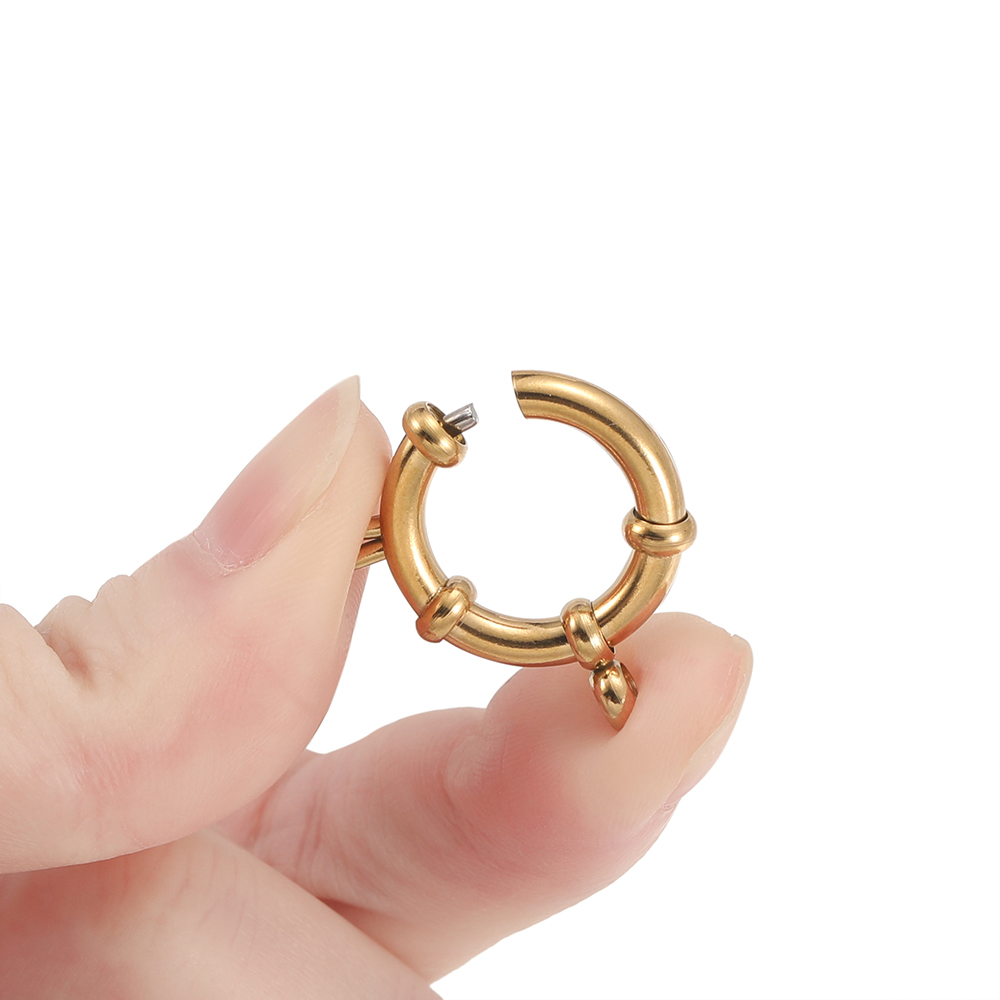 2 個のステンレス鋼ラウンドスプリングクラスプフックブレスレ - Jewelry Making Parts のレビューと価格