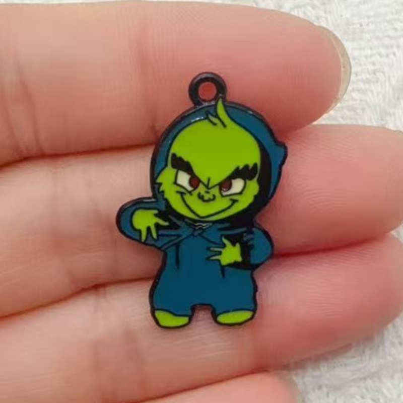 10個入り合金製ドリップオイル漫画クリスマスペンダント、DI - Jewelry Making Pendants のレビューと価格